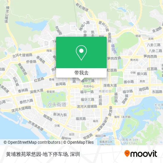 黄埔雅苑翠悠园-地下停车场地图