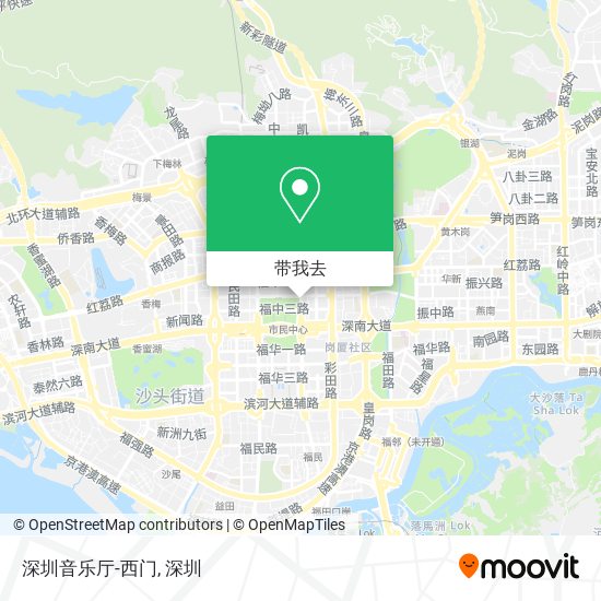 深圳音乐厅-西门地图