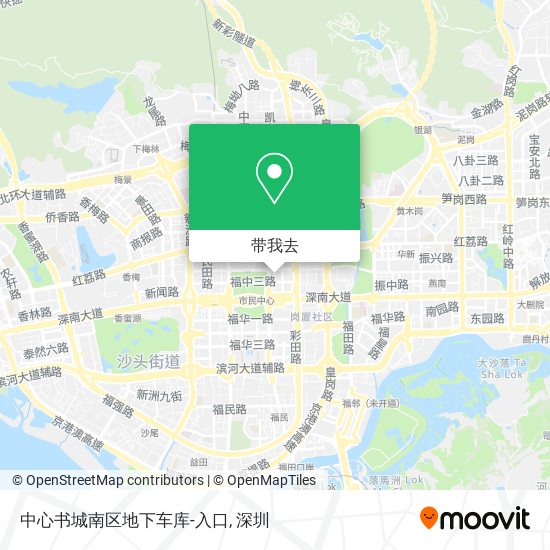 中心书城南区地下车库-入口地图
