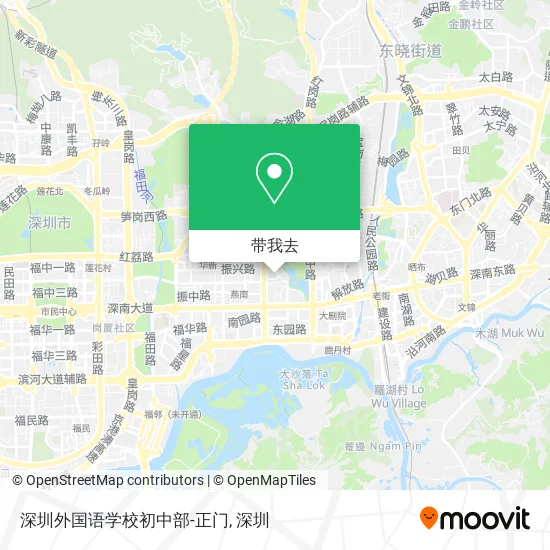 深圳外国语学校初中部-正门地图