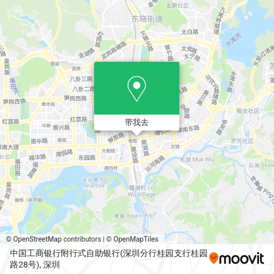 中国工商银行附行式自助银行(深圳分行桂园支行桂园路28号)地图