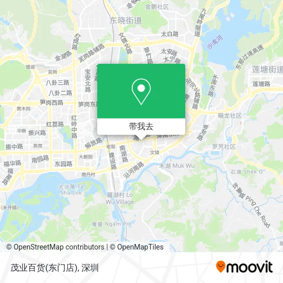 茂业百货(东门店)地图