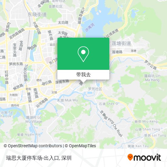 瑞思大厦停车场-出入口地图