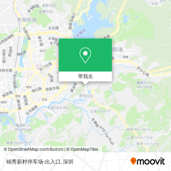 锦秀新村停车场-出入口地图