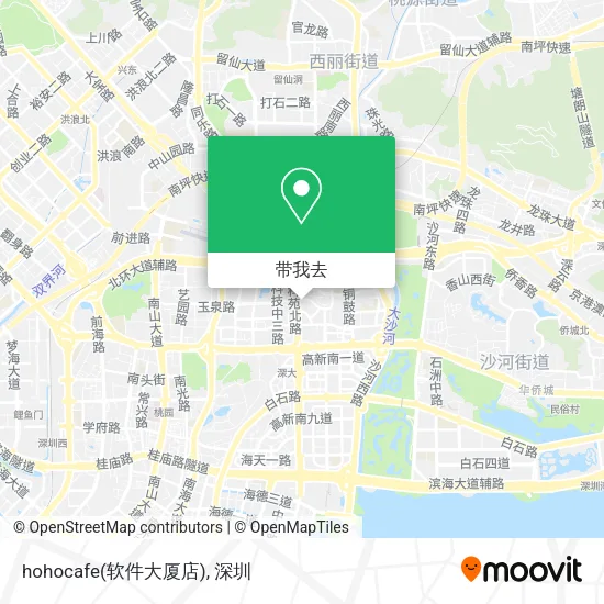 hohocafe(软件大厦店)地图
