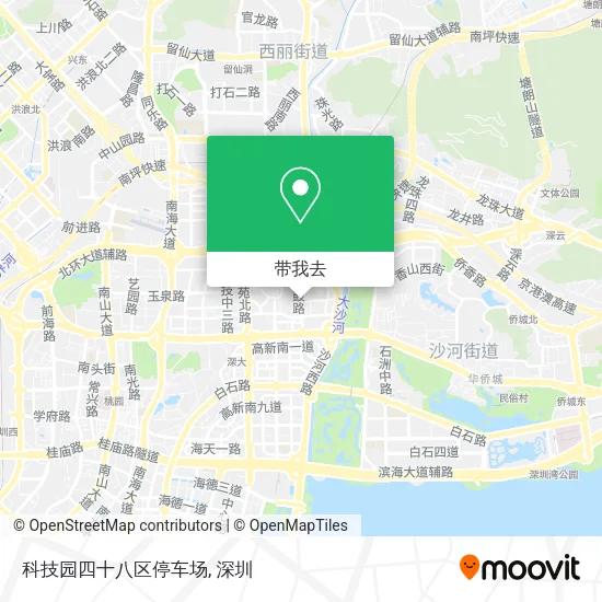 科技园四十八区停车场地图