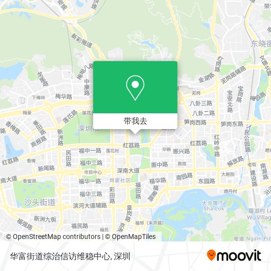 华富街道综治信访维稳中心地图