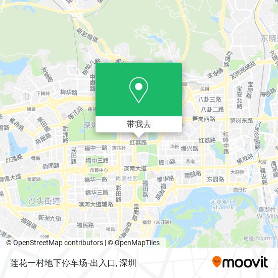 莲花一村地下停车场-出入口地图