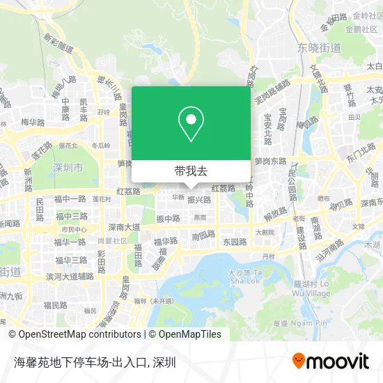 海馨苑地下停车场-出入口地图
