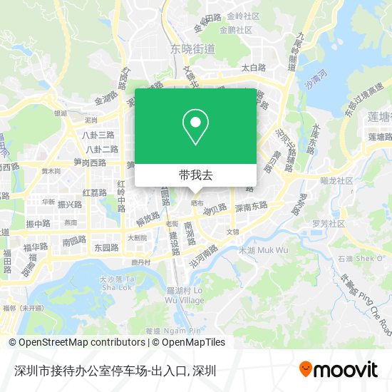 深圳市接待办公室停车场-出入口地图