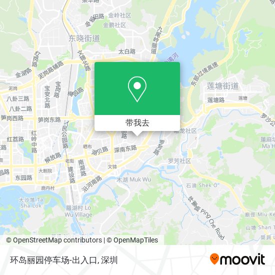 环岛丽园停车场-出入口地图