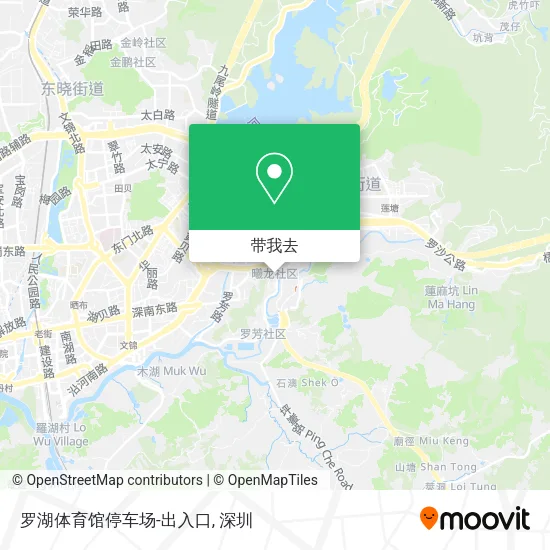 罗湖体育馆停车场-出入口地图