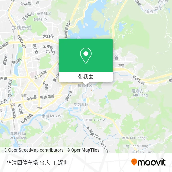 华清园停车场-出入口地图