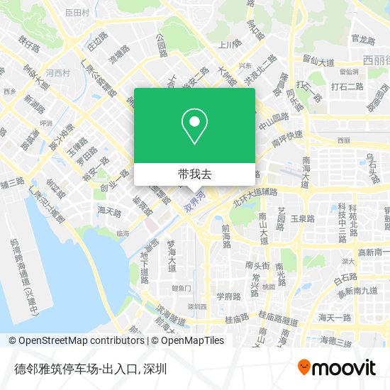 德邻雅筑停车场-出入口地图