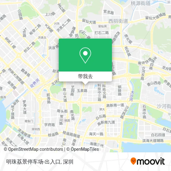 明珠荔景停车场-出入口地图