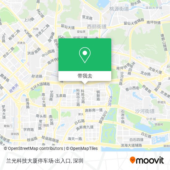 兰光科技大厦停车场-出入口地图
