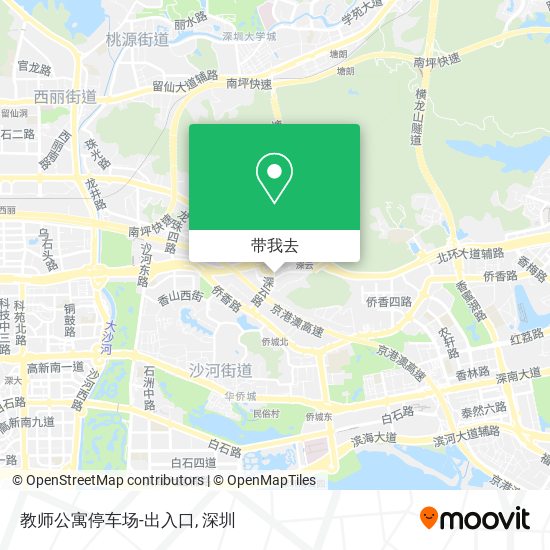 教师公寓停车场-出入口地图