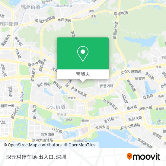 深云村停车场-出入口地图