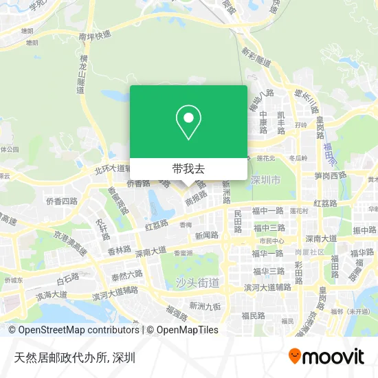 天然居邮政代办所地图