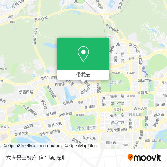 东海景田银座-停车场地图