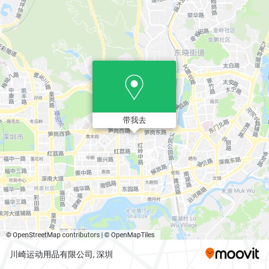 川崎运动用品有限公司地图