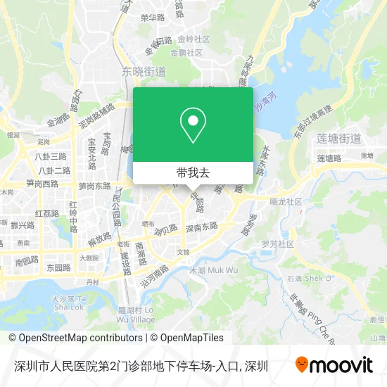 深圳市人民医院第2门诊部地下停车场-入口地图