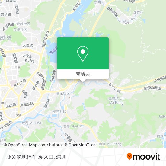 鹿茵翠地停车场-入口地图