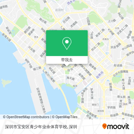 深圳市宝安区青少年业余体育学校地图