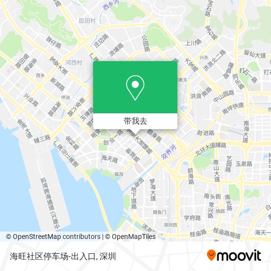 海旺社区停车场-出入口地图