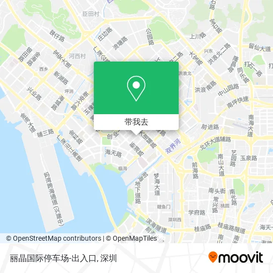 丽晶国际停车场-出入口地图