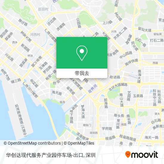 华创达现代服务产业园停车场-出口地图
