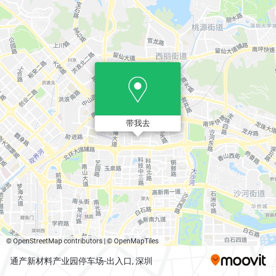 通产新材料产业园停车场-出入口地图