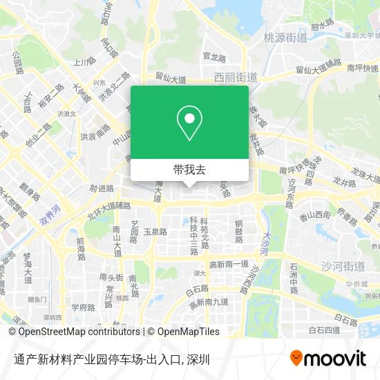 通产新材料产业园停车场-出入口地图