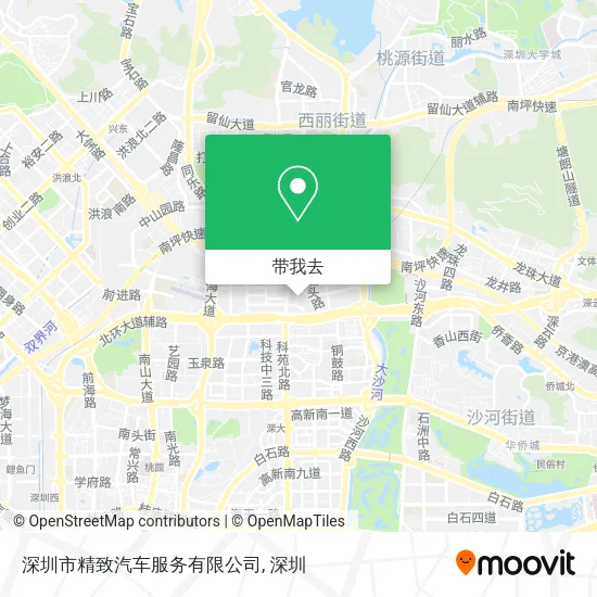深圳市精致汽车服务有限公司地图