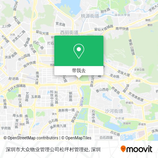 深圳市大众物业管理公司松坪村管理处地图
