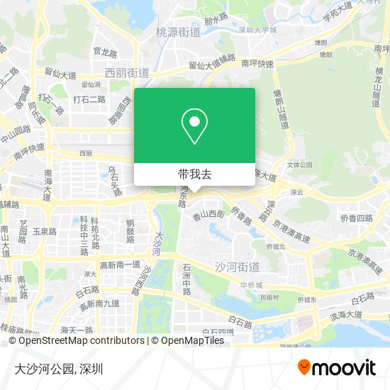 大沙河公园地图