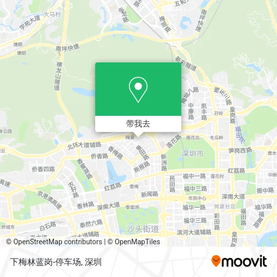 下梅林蓝岗-停车场地图
