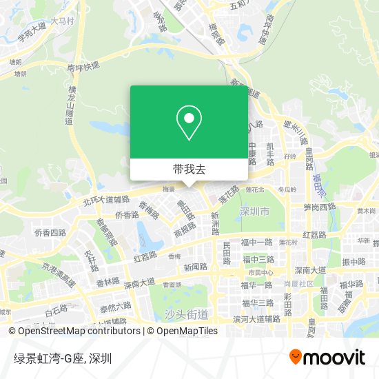 绿景虹湾-G座地图