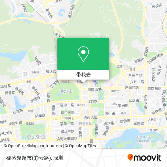 福盛隆超市(彩云路)地图