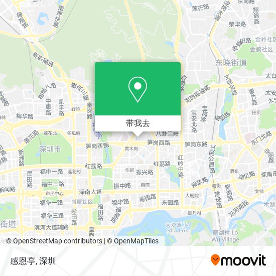 感恩亭地图