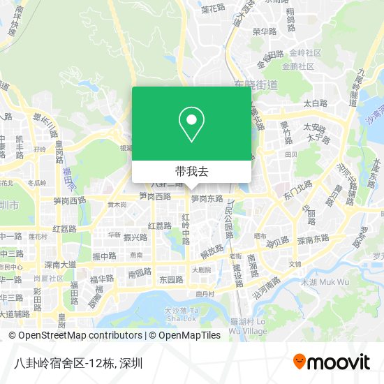 八卦岭宿舍区-12栋地图
