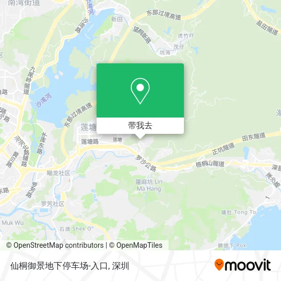 仙桐御景地下停车场-入口地图