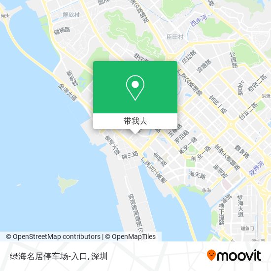 绿海名居停车场-入口地图