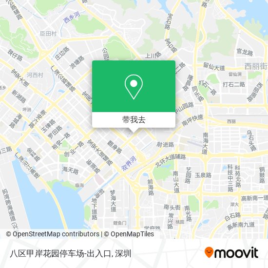八区甲岸花园停车场-出入口地图