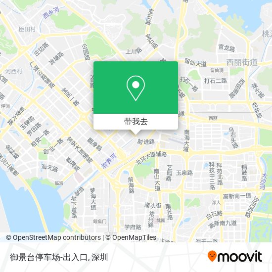 御景台停车场-出入口地图