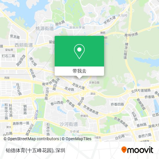 铂德体育(十五峰花园)地图