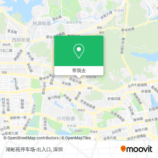 湖彬苑停车场-出入口地图
