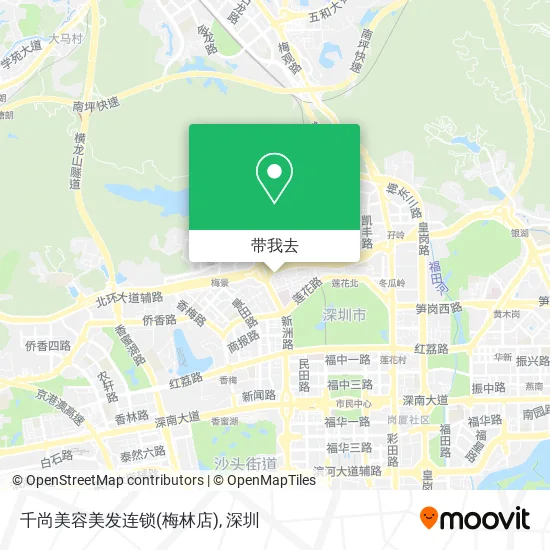 千尚美容美发连锁(梅林店)地图