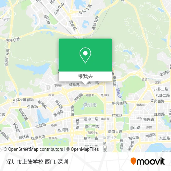 深圳市上陆学校-西门地图