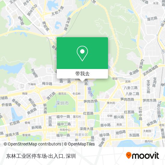 东林工业区停车场-出入口地图